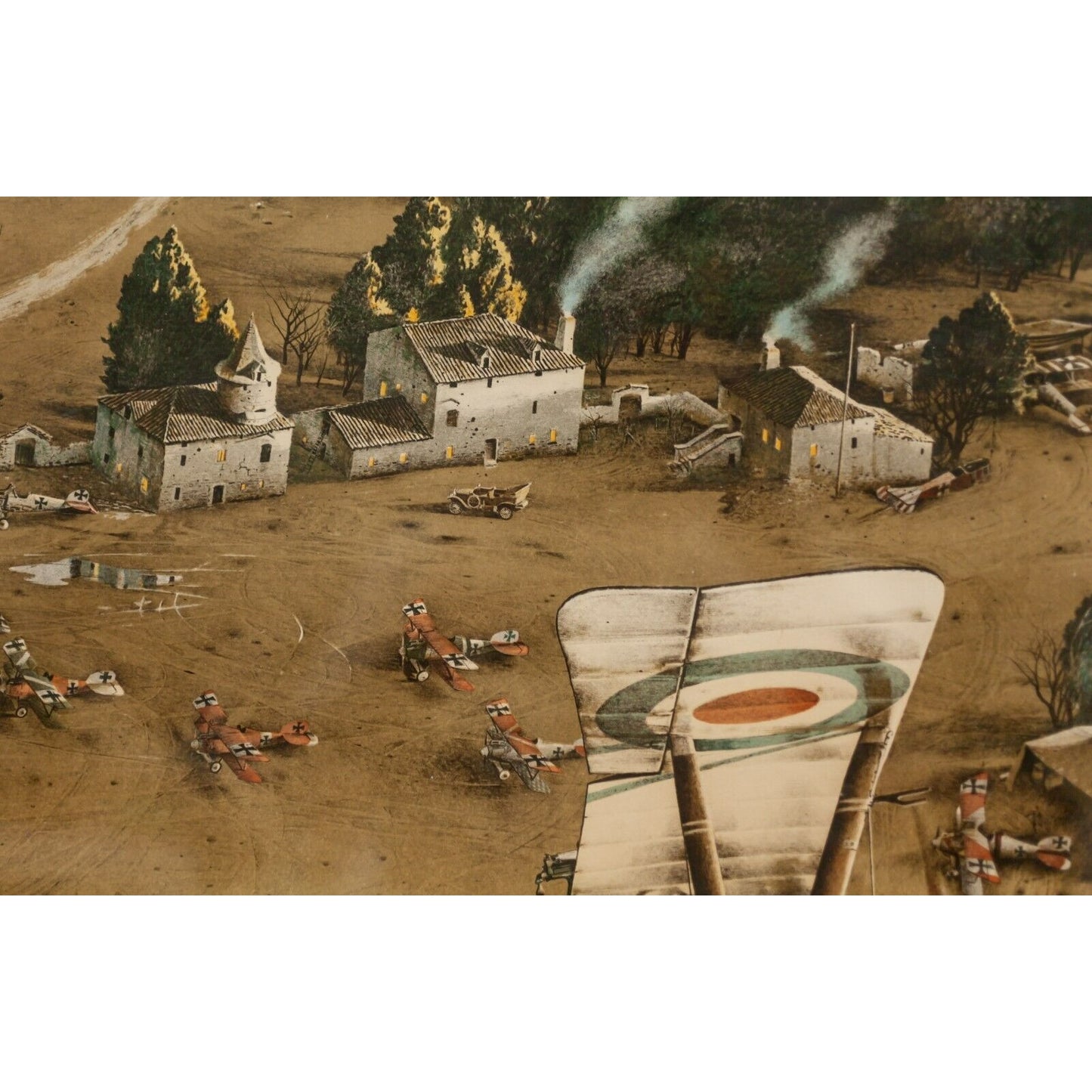 Biplane Lithograph by Merv Corning Artist Proof LI/LX Framed Signed