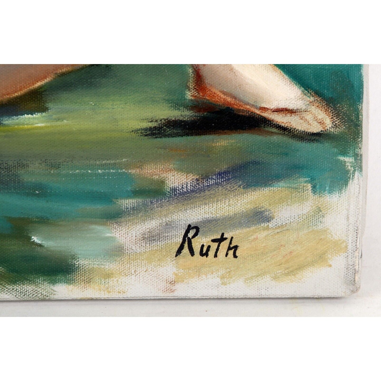 "Untitled" by Ruth, Ballerinas at Rest, Oil Painting on Canvas, 24x20