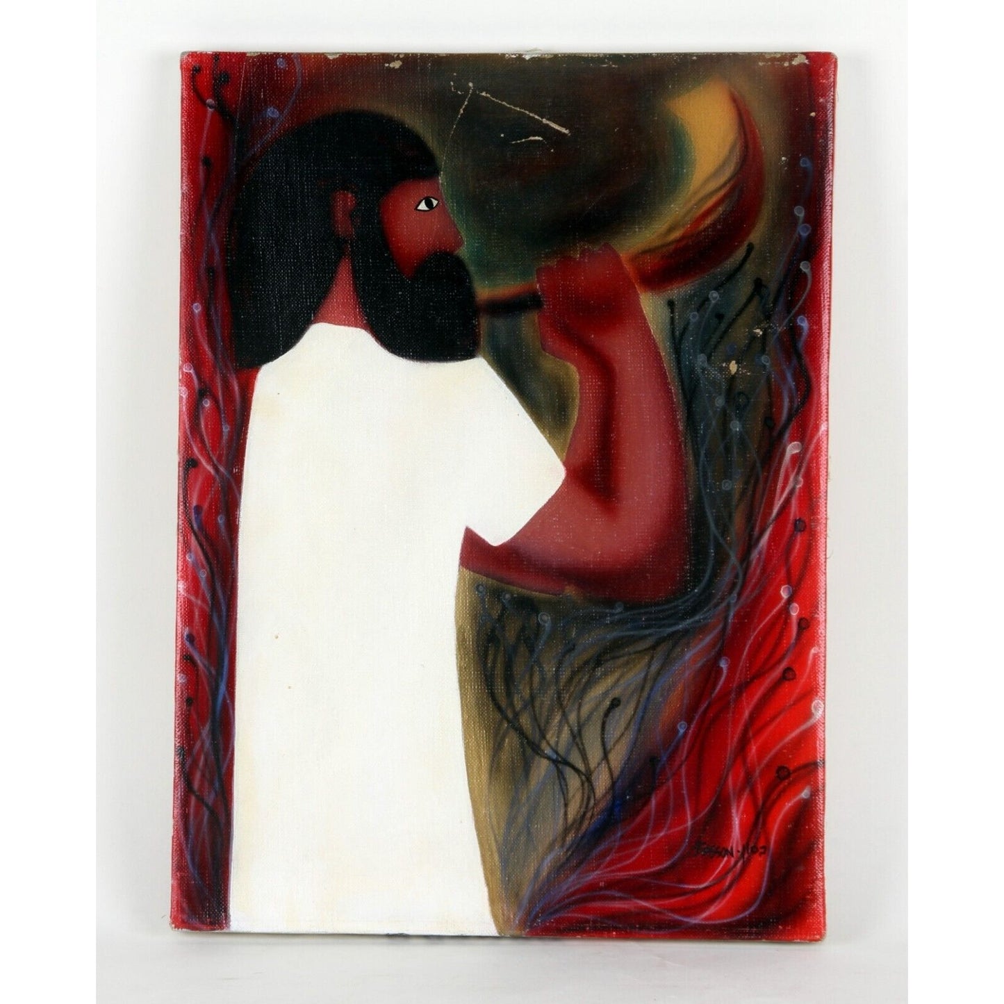 "Jerusalem" by Naim Basson, Oil on Canvas Painting, 16x12