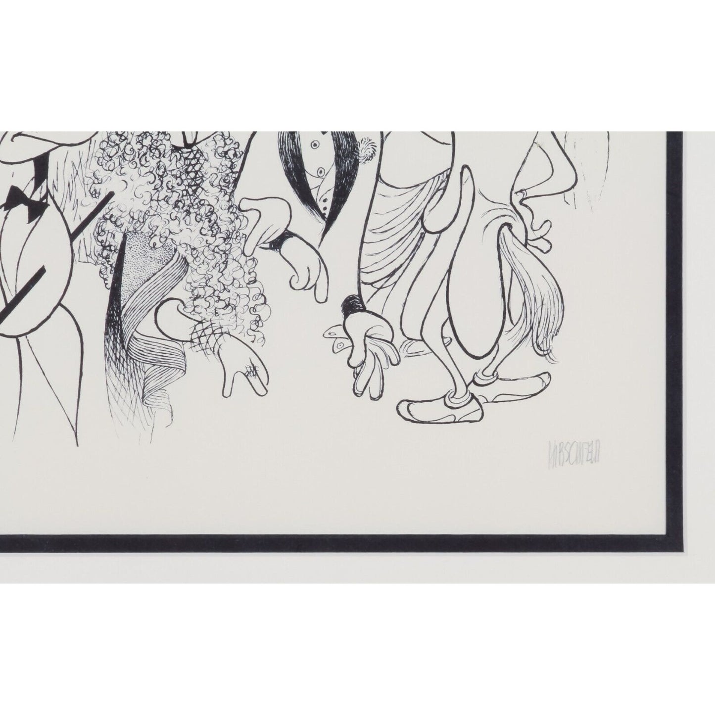 "Opening Night" Al Hirschfeld Signed Original Lithograph LE 97/350