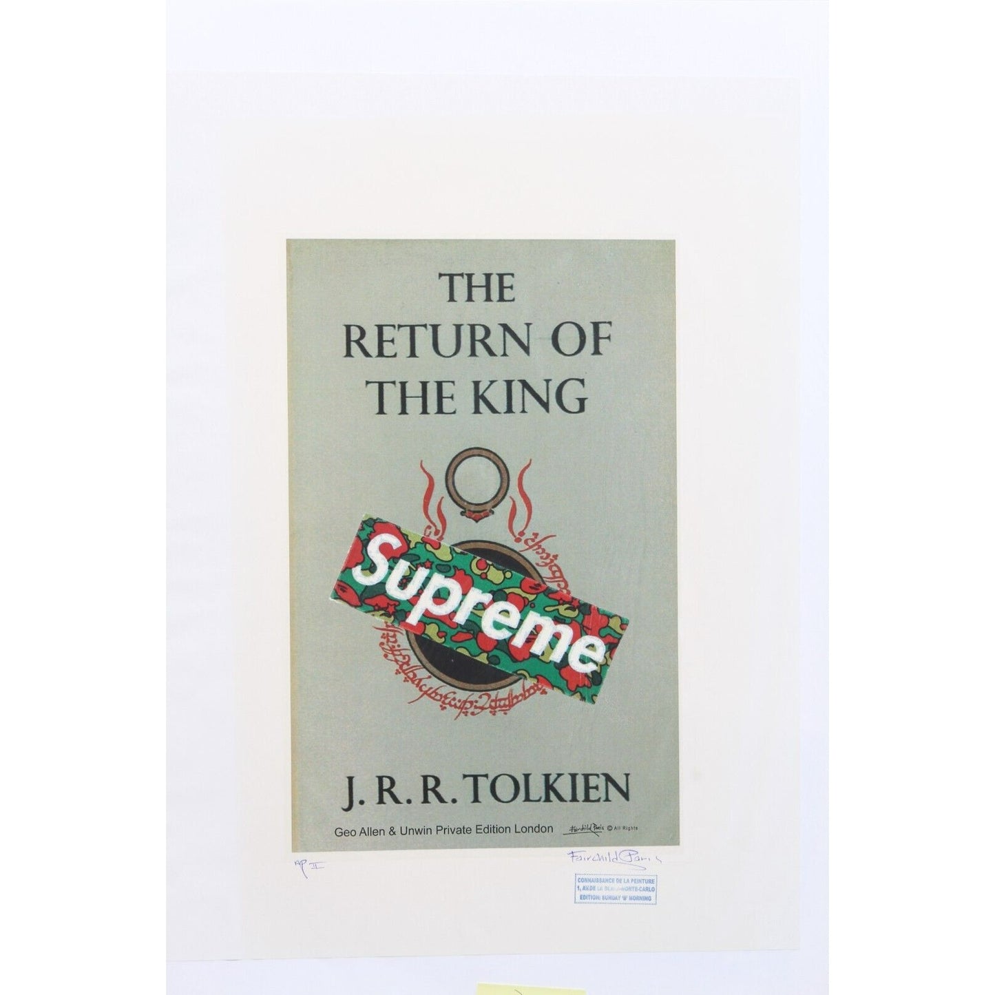 Tolkien Supreme ROTK Print By Fairchild Paris AP