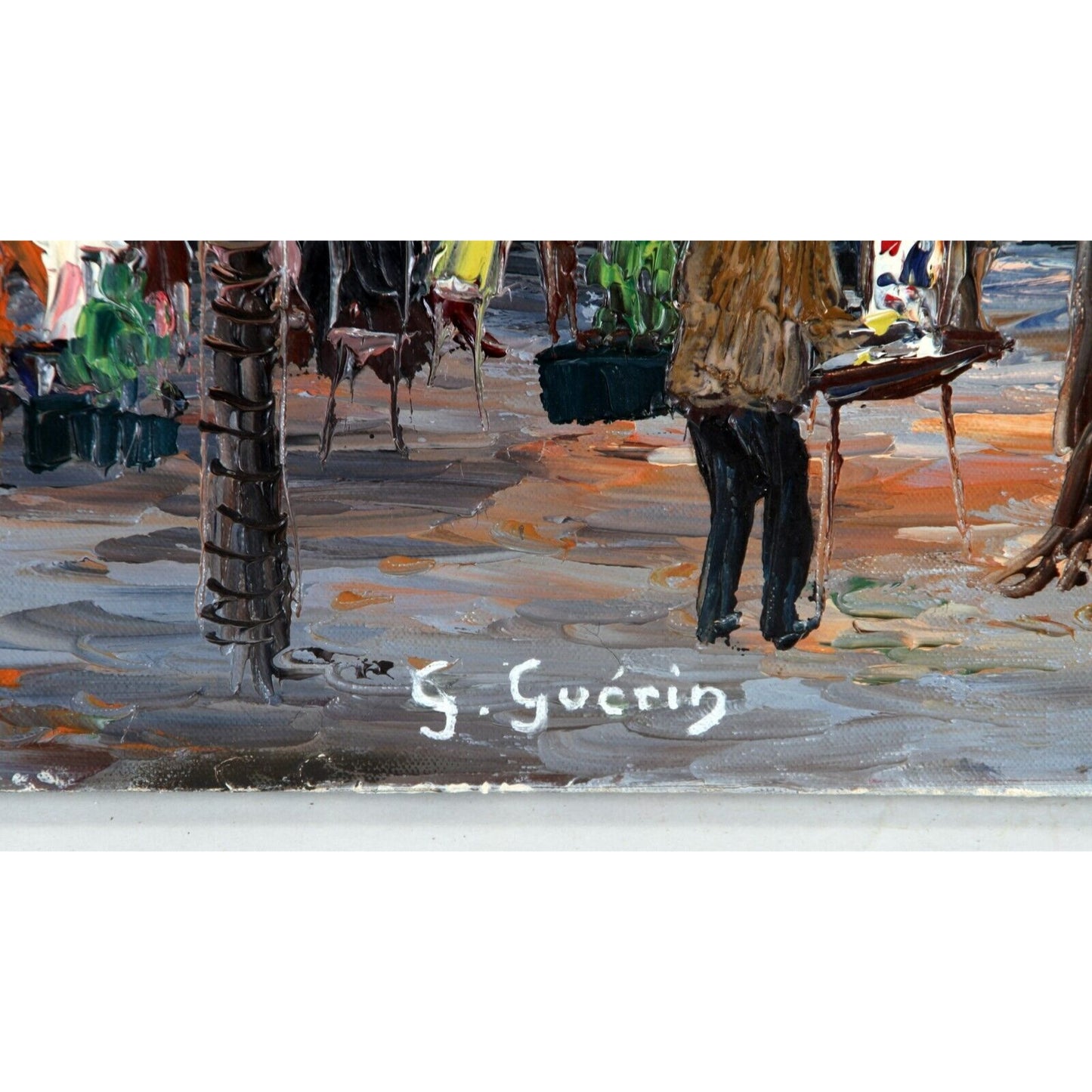 "Paris" by G. Gucrin, Cityscape, Oil Painting on Canvas, 18x24