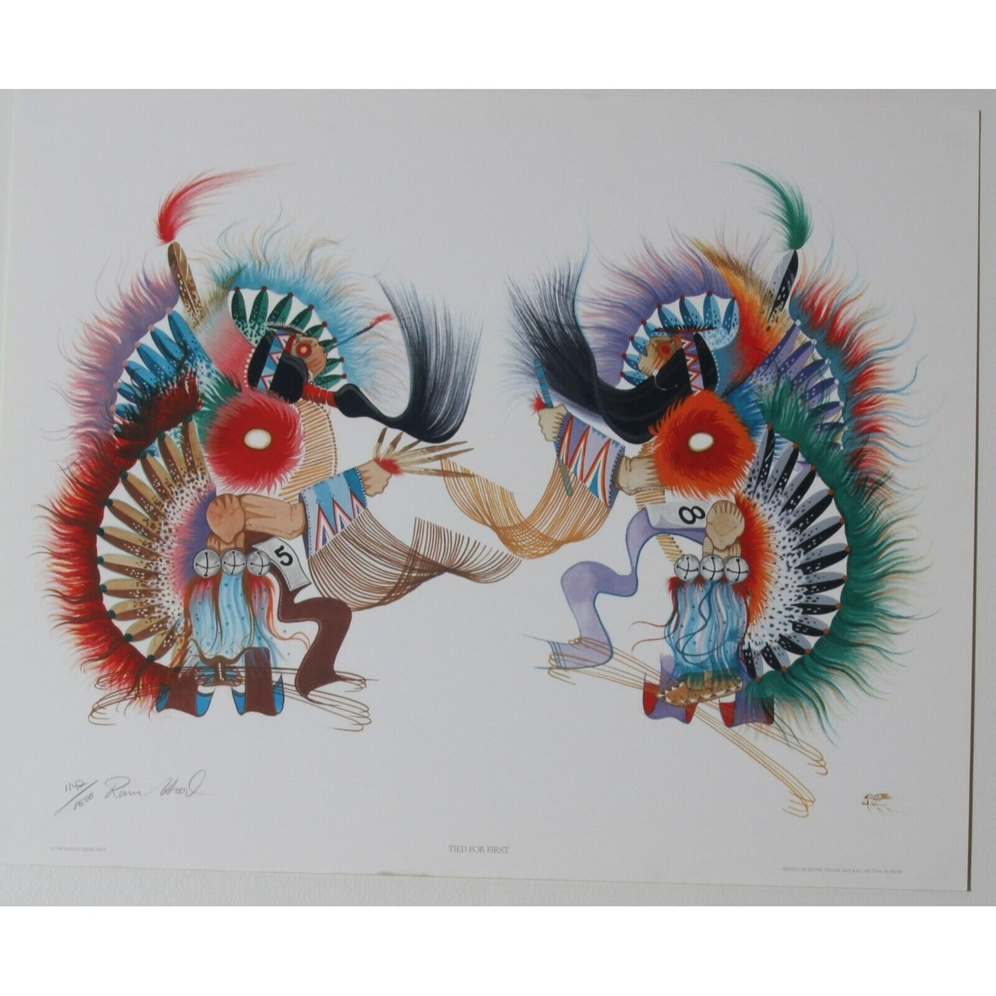 "Tied for First" by Rance Hood Lithograph on Paper LE #1142/1500 Unframed