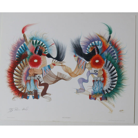 "Tied for First" by Rance Hood Lithograph on Paper LE #1142/1500 Unframed