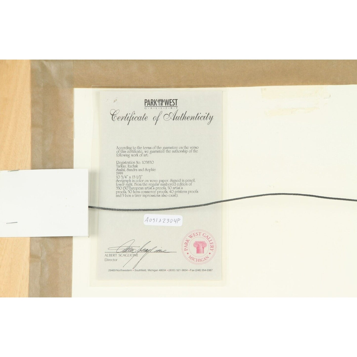 "Sasha, Sandra, and Sophie" by Itzchak Tarkay Signed Serigraph Print 333/350