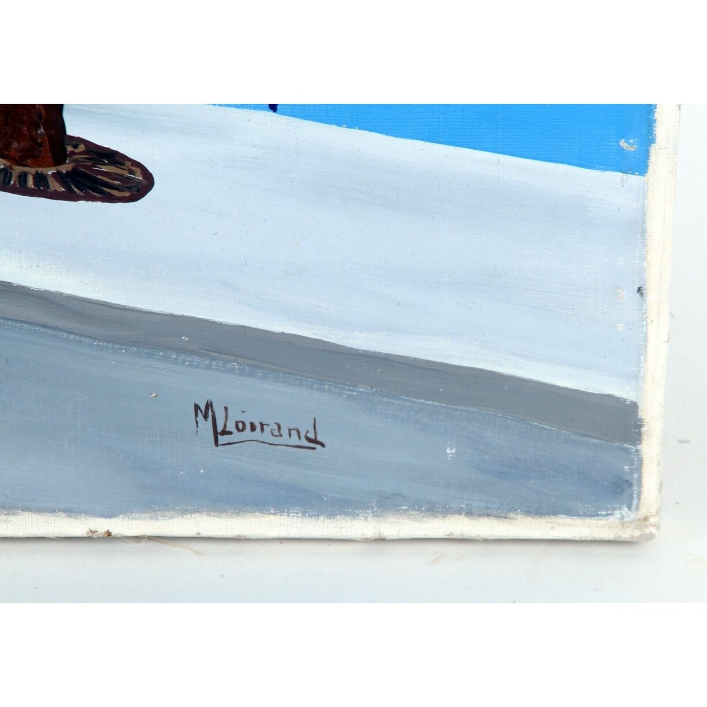 "L'Auto Centre" by M. Loirand, The Auto Center, Oil Painting on Canvas, 20x26