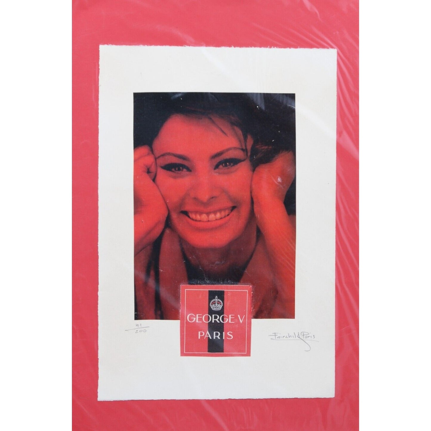George V Paris Sophia Loren Print By Fairchild Paris LE 41/200