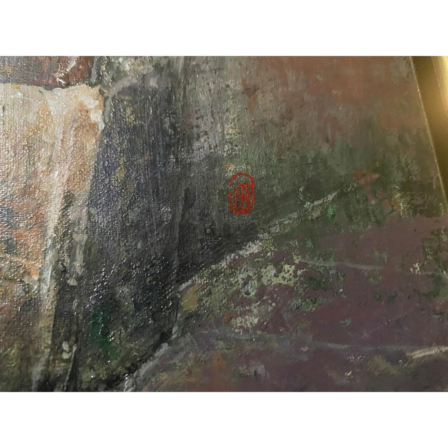 Untitled Mixed Media Collage by Chiu Tak Hak Framed Painting 1995