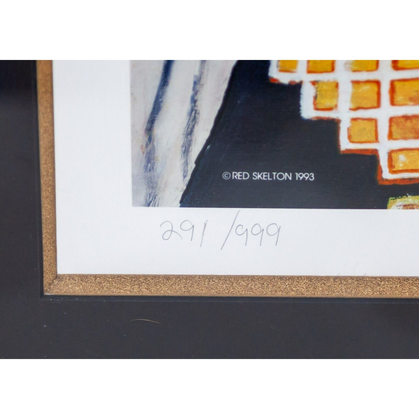 "Reno Red" by Red Skelton Lithograph on Paper LE 291/999 Framed & Signed