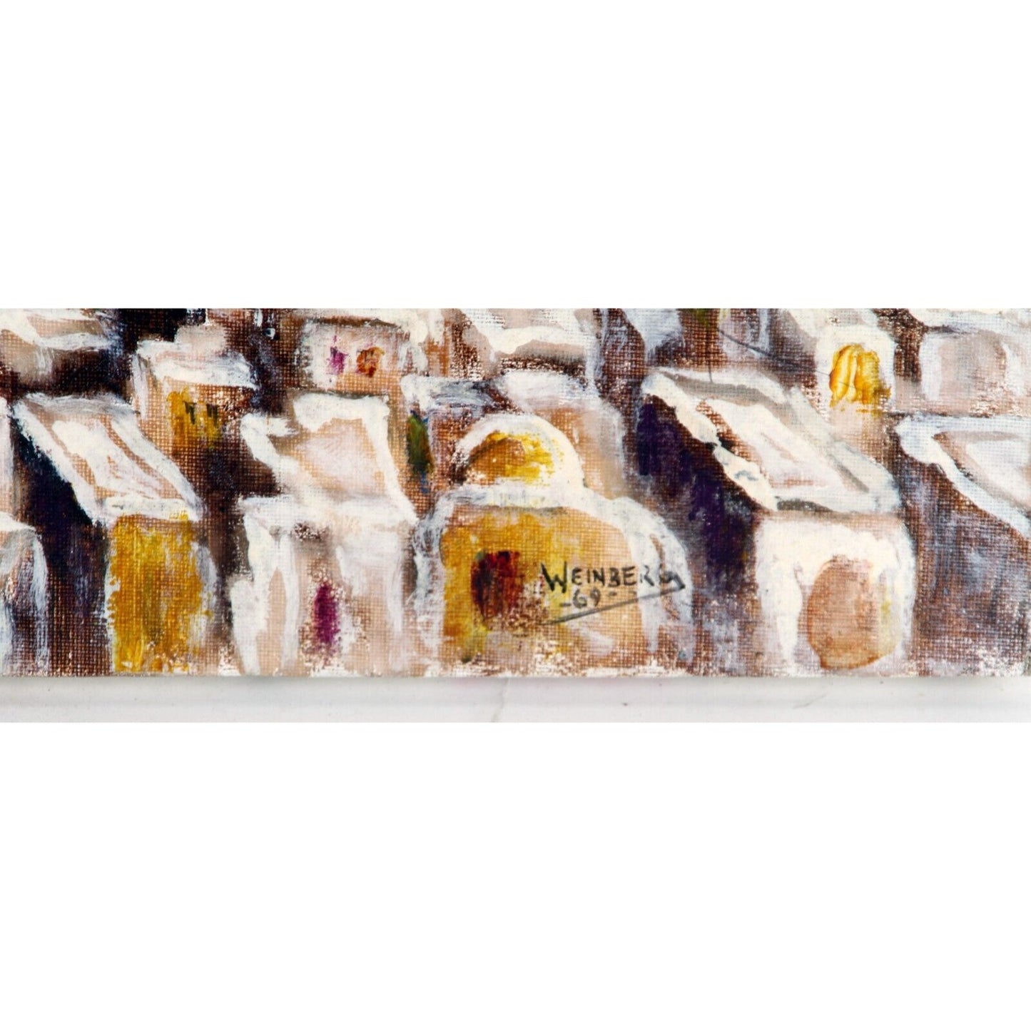 OLD CITY JERUSALEM BY WEINBERG OIL ON CANVAS 11" x 14" UNFRAMED