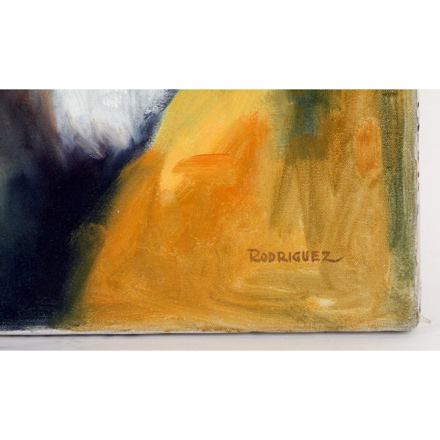 "Untitled" Portrait by Rodriguez, Oil Painting on Canvas, 16x20