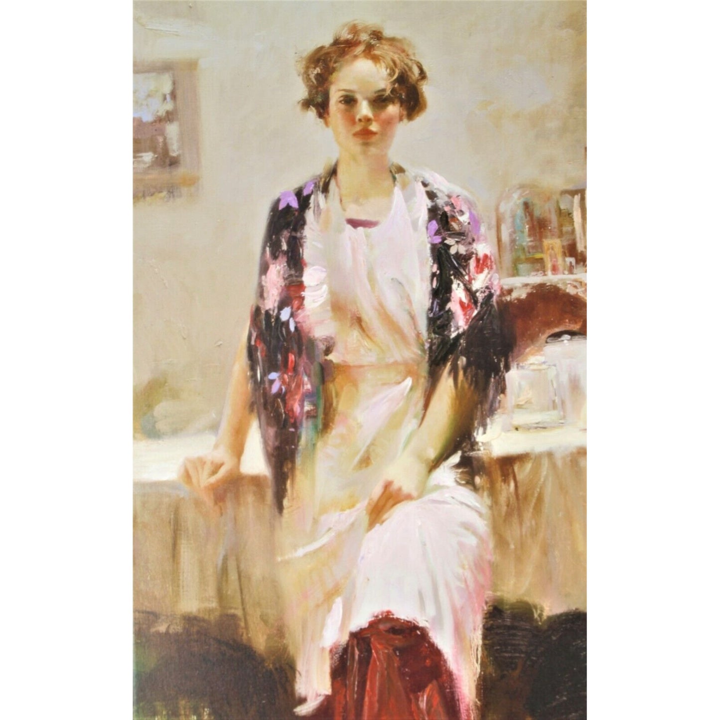 "Distant Thoughts" by Pino Daeni Embellished Giclée on Canvas Signed #5/95 AP