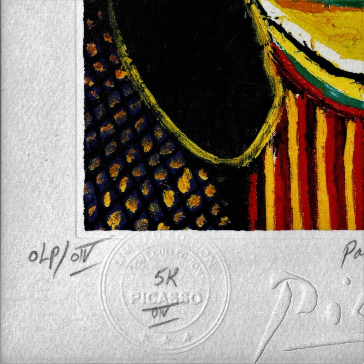 Femme au Beret Rouge (Girl With Red Beret), After Pablo Picasso Chromolithograph