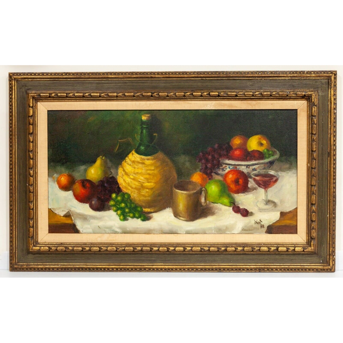 Still Life Oil Painting by California Artist Robert Wee Framed Gorgeous!