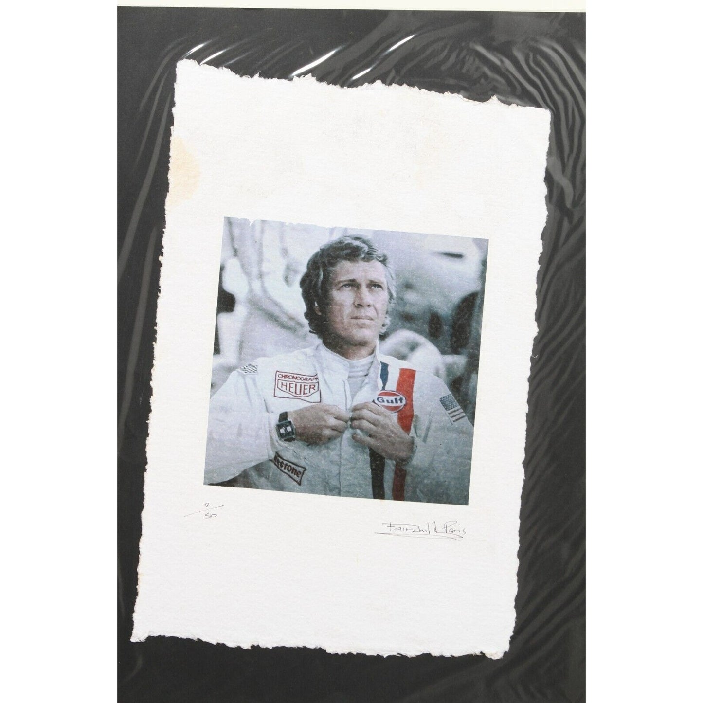 Steve McQueen 'Le Mans' Print By Fairchild Paris LE 4/50