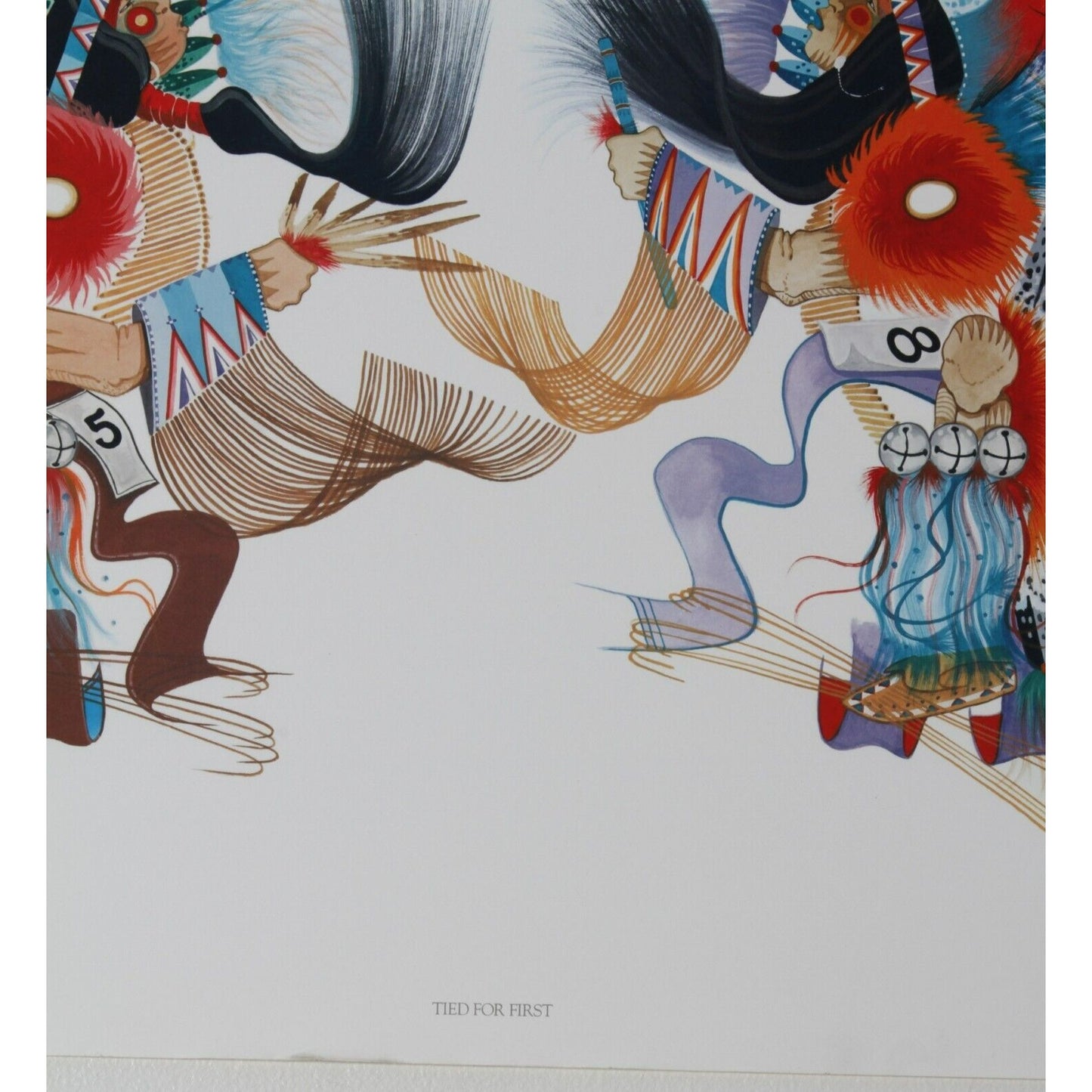 "Tied for First" by Rance Hood Lithograph on Paper LE #1142/1500 Unframed