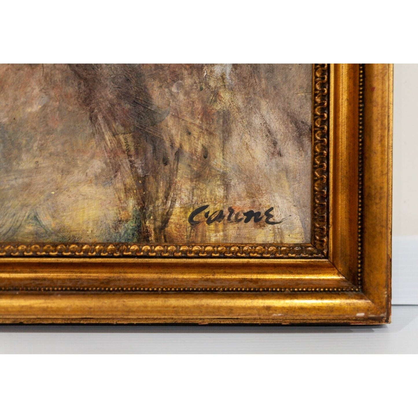 Portrait of Woman by Nicolas Carone Oil on Canvas 33" x 30.5" 1986