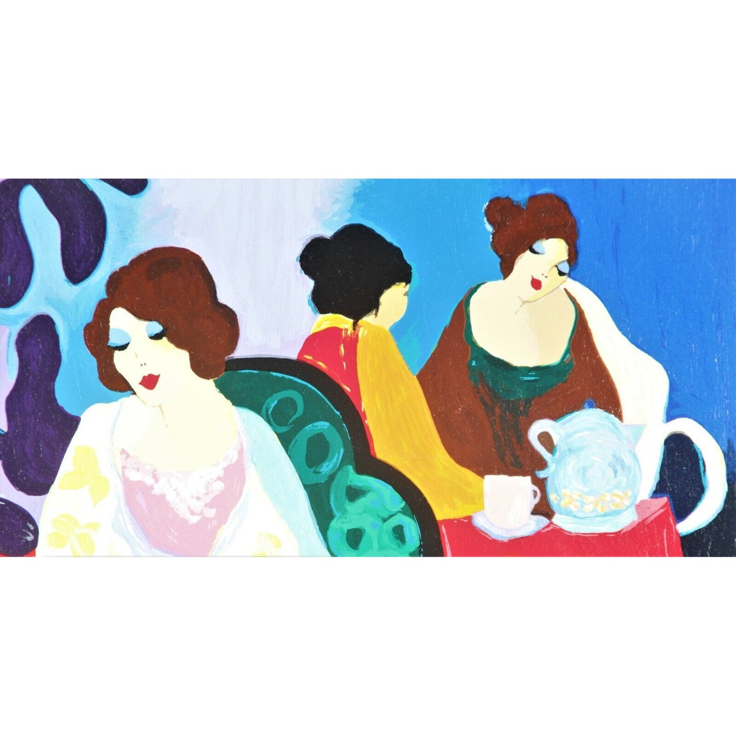 "Sasha, Sandra, and Sophie" by Itzchak Tarkay Signed Serigraph Print 333/350