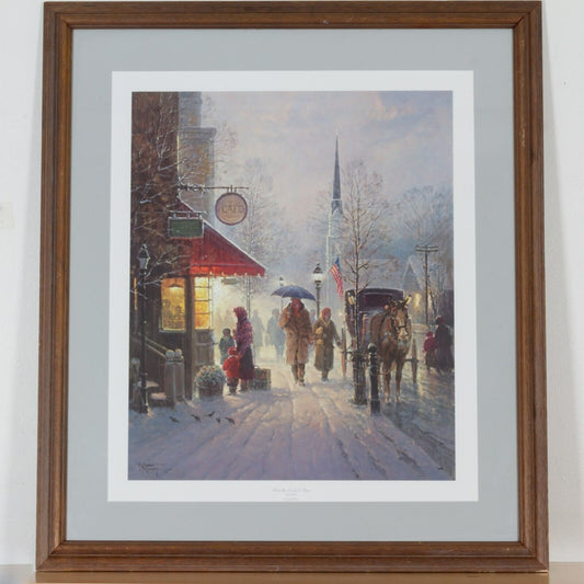 "Unto the Least of These" by G Harvey Framed Lithograph w/ CoA Signed by Artist