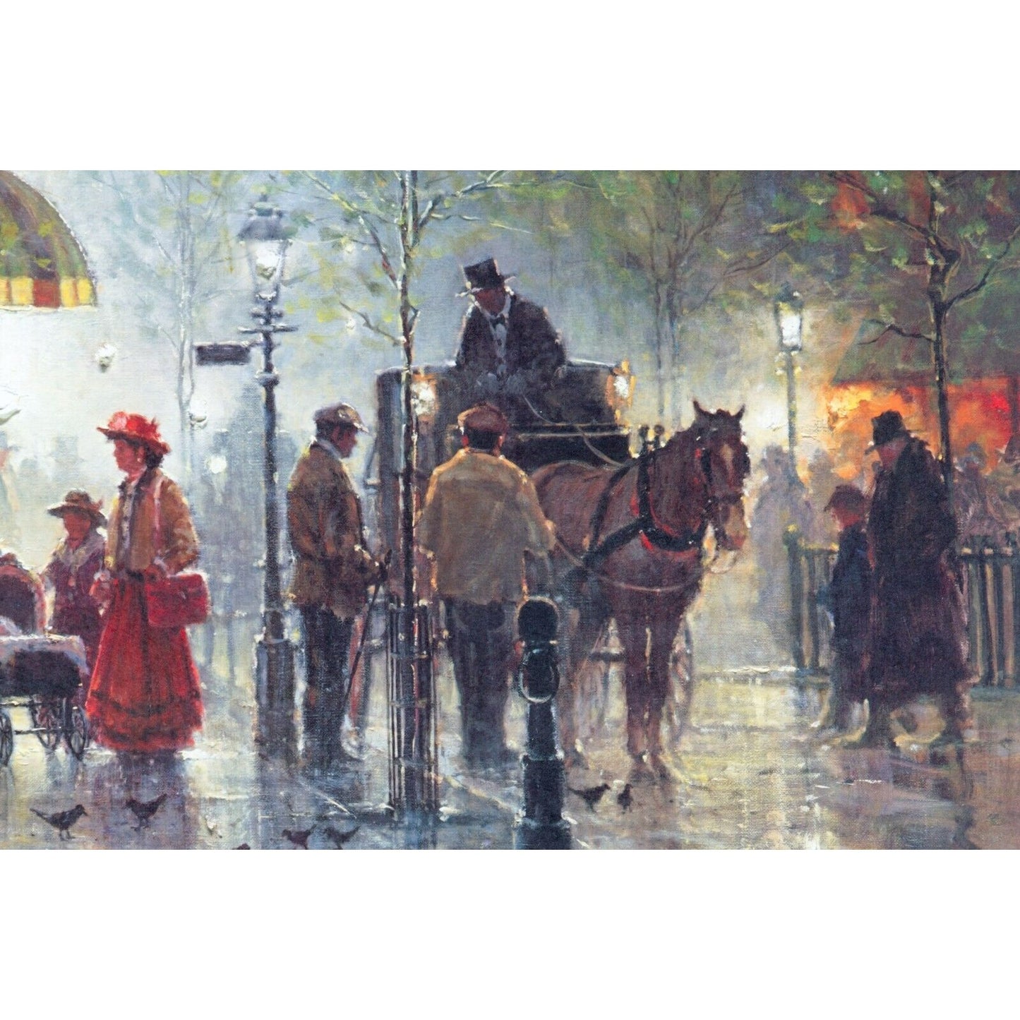 "The Blessing" by G Harvey Framed Lithograph w/ CoA Signed by Artist #12994