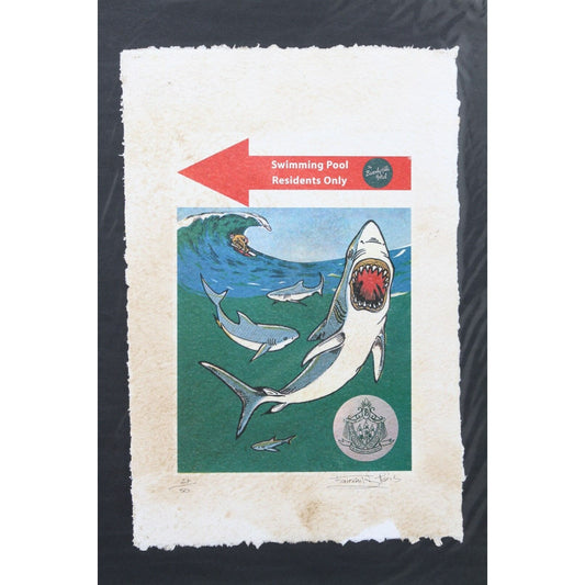 Swimming Pool Ad Print By Fairchild Paris LE 27/50