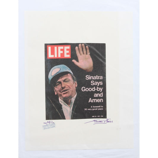 LIFE Magazine Sinatra Print By Fairchild Paris AP II
