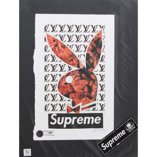 Playboy Bunny on Louis Vuitton Print, Supreme Print By Fairchild Paris LE 3/25