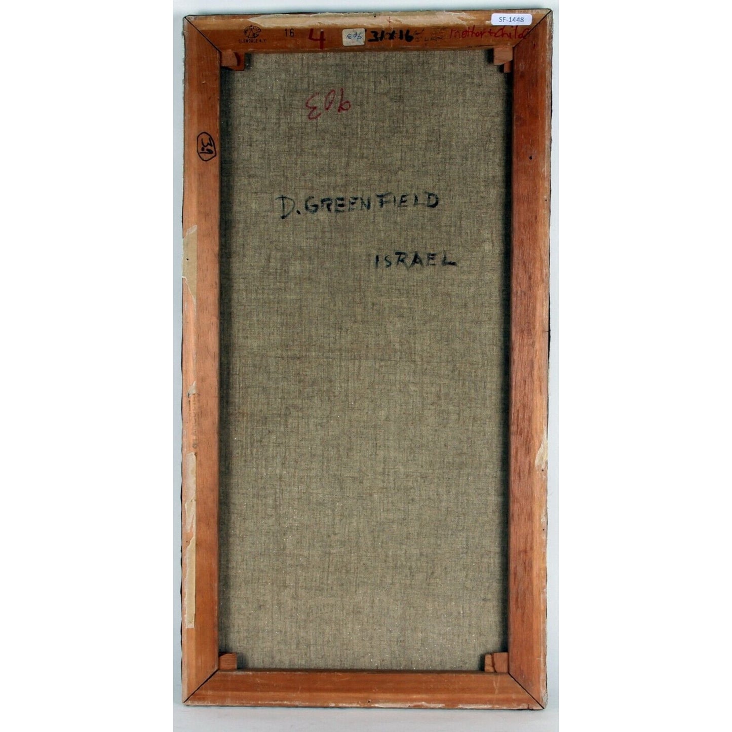 "Israel" by D. Greenfield, Oil on Canvas, 31x16