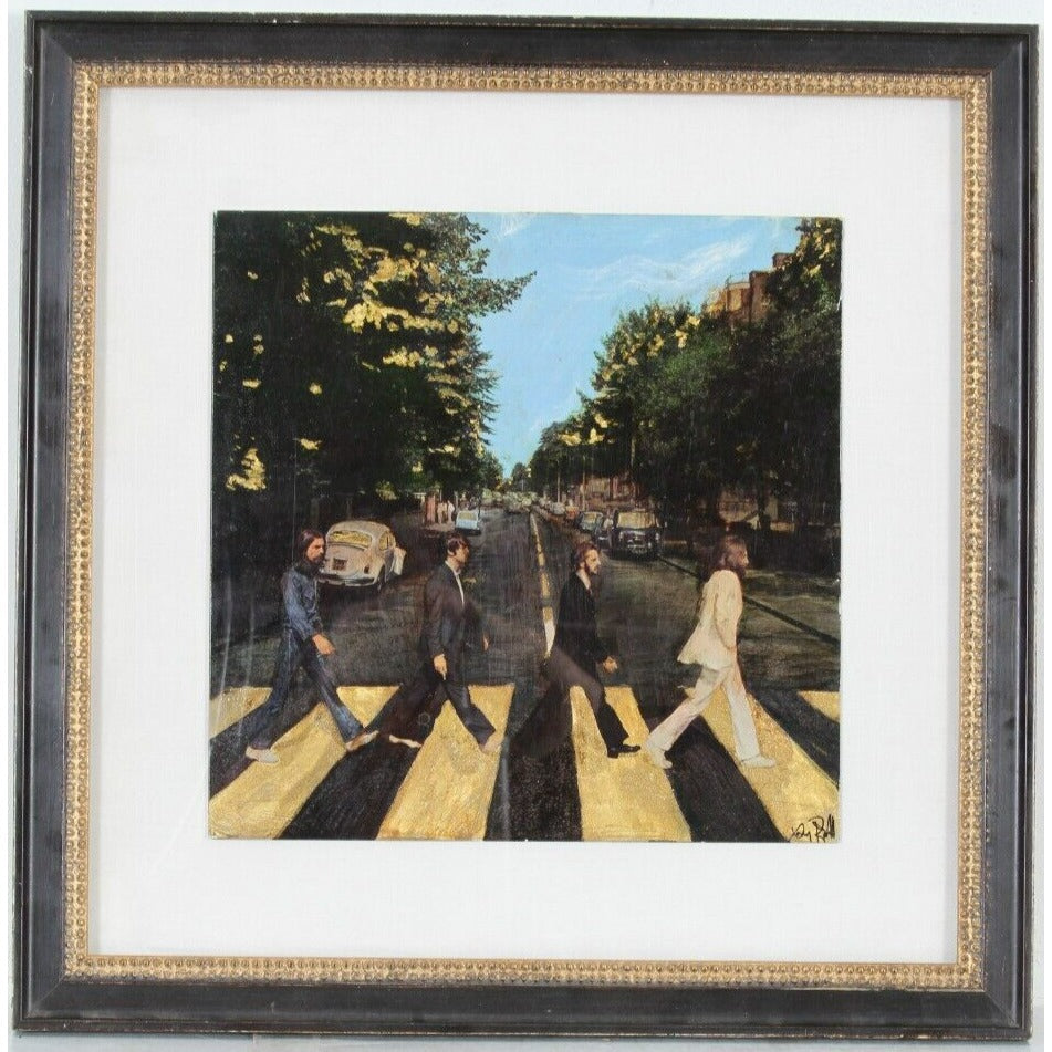 "Abbey Road" Illuminated Album Cover by Xany Rudoff Framed w/ Paperwork