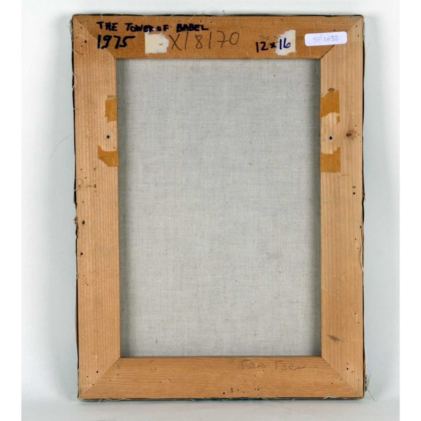 "The Tower of Babel" by Naim Basson, Oil on Canvas Painting, 16x12