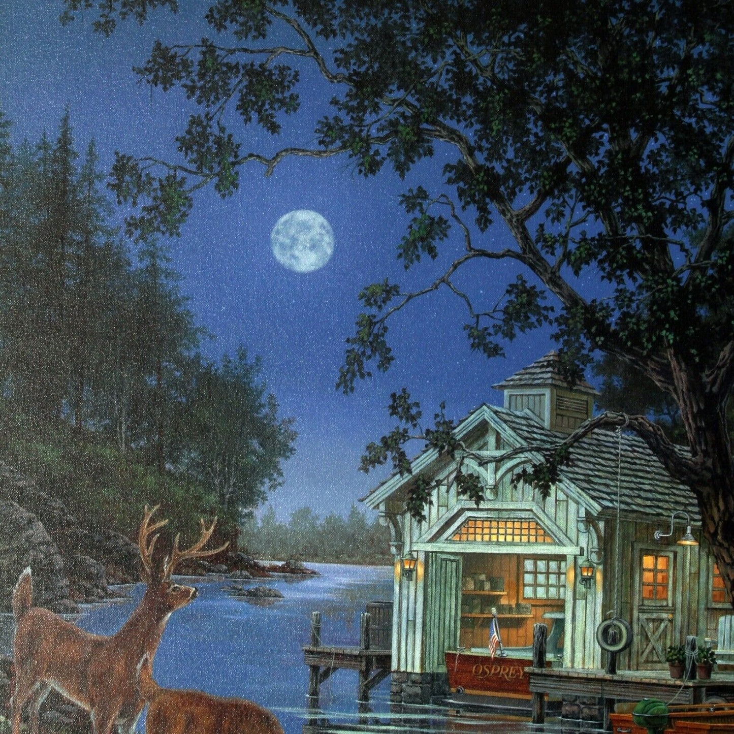 "Shared Spaces" by William A.S. Kreutz Signed Numbered AP #1 Framed Giclee 30x40