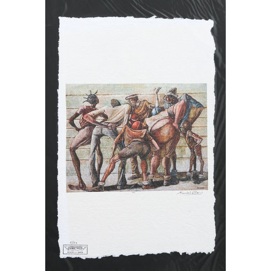 Football Huddle Print By Fairchild Paris LE 5/25