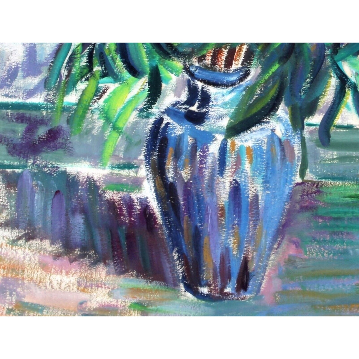 J. Koslovsky: Untitled - Still Life of Flowers in Vase Oil Painting Signed