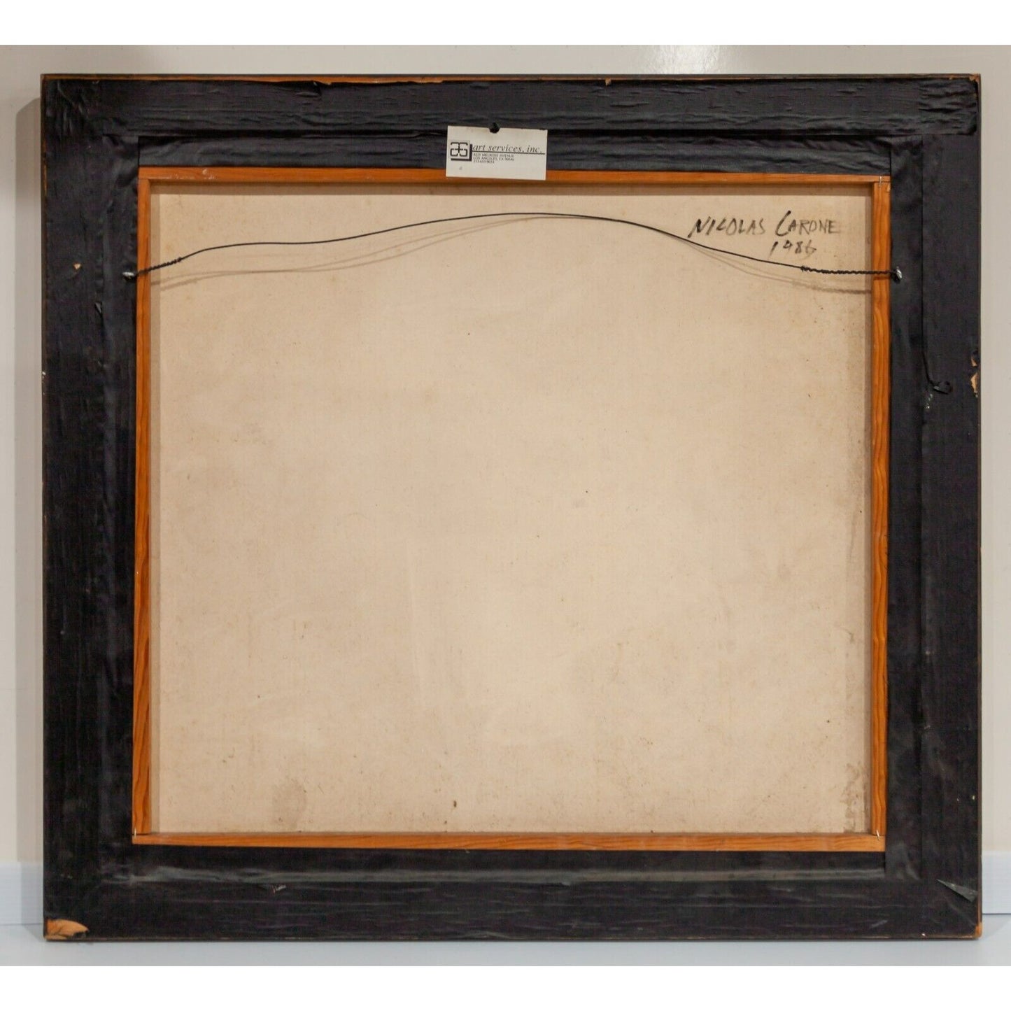 Portrait of Woman by Nicolas Carone Oil on Canvas 33" x 30.5" 1986