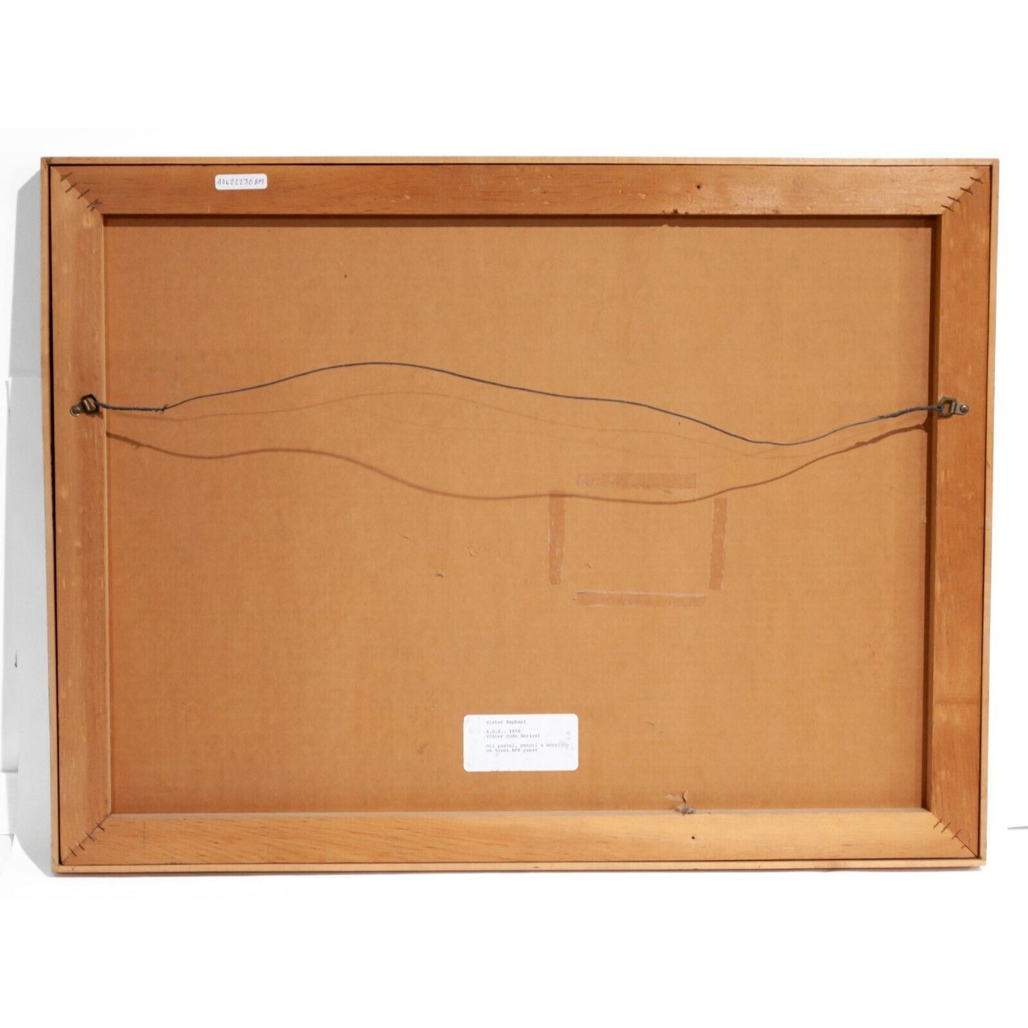 SOS, from the series "Color Code" 1978 Framed Painting by Victor Raphael