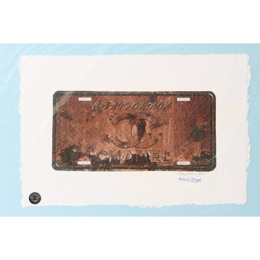 Chanel California License Plate Print By Fairchild Paris LE 2/25