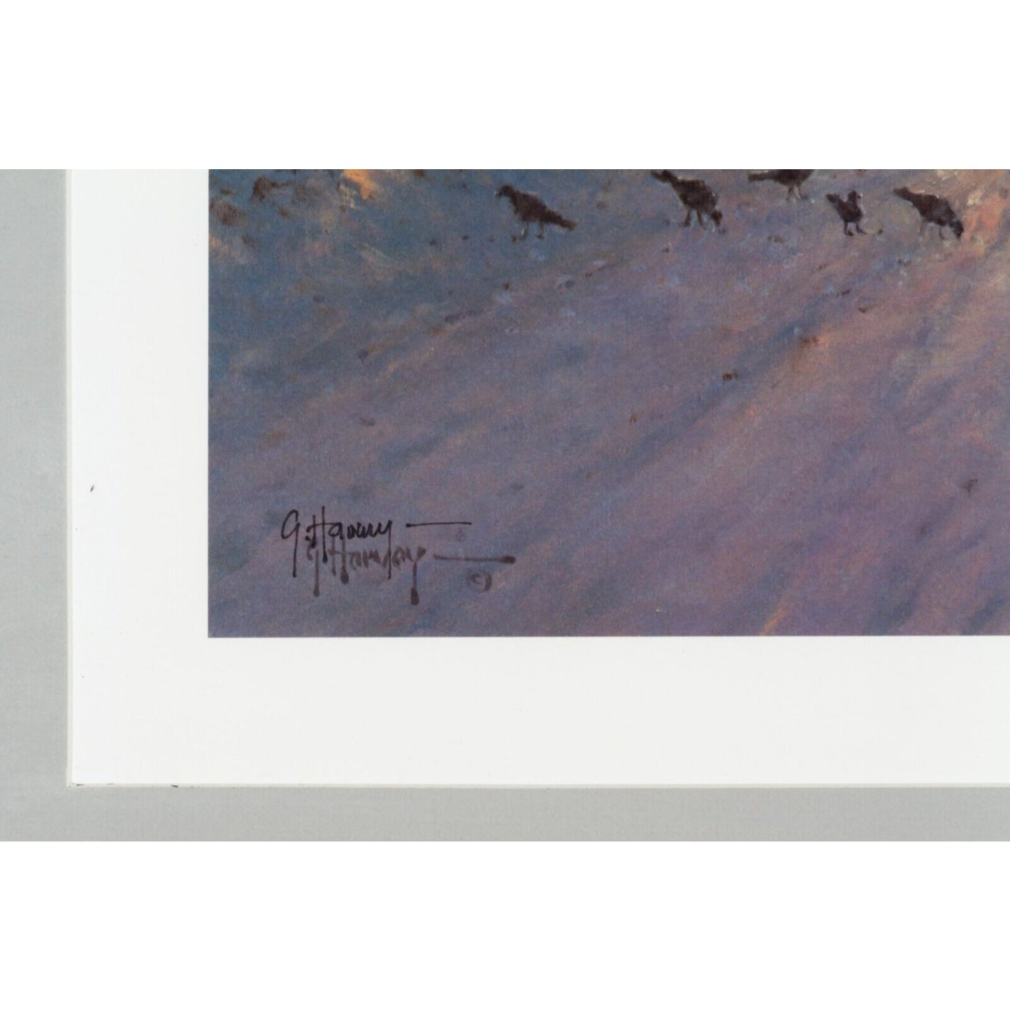 "Unto the Least of These" by G Harvey Framed Lithograph w/ CoA Signed by Artist