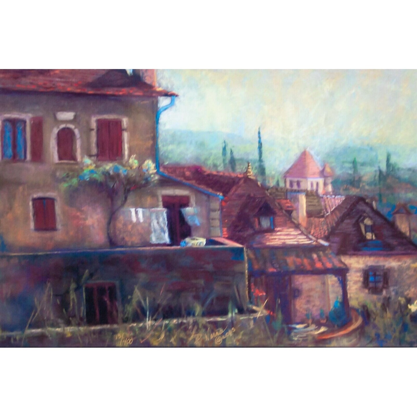 "Saint Cirq Lapopie in May" by Darla Warner 2005 Giclée Print #15/400