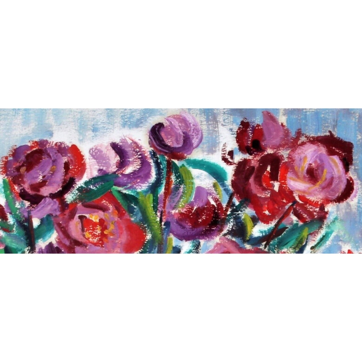 J. Koslovsky: Untitled - Still Life of Flowers in Vase Oil Painting Signed