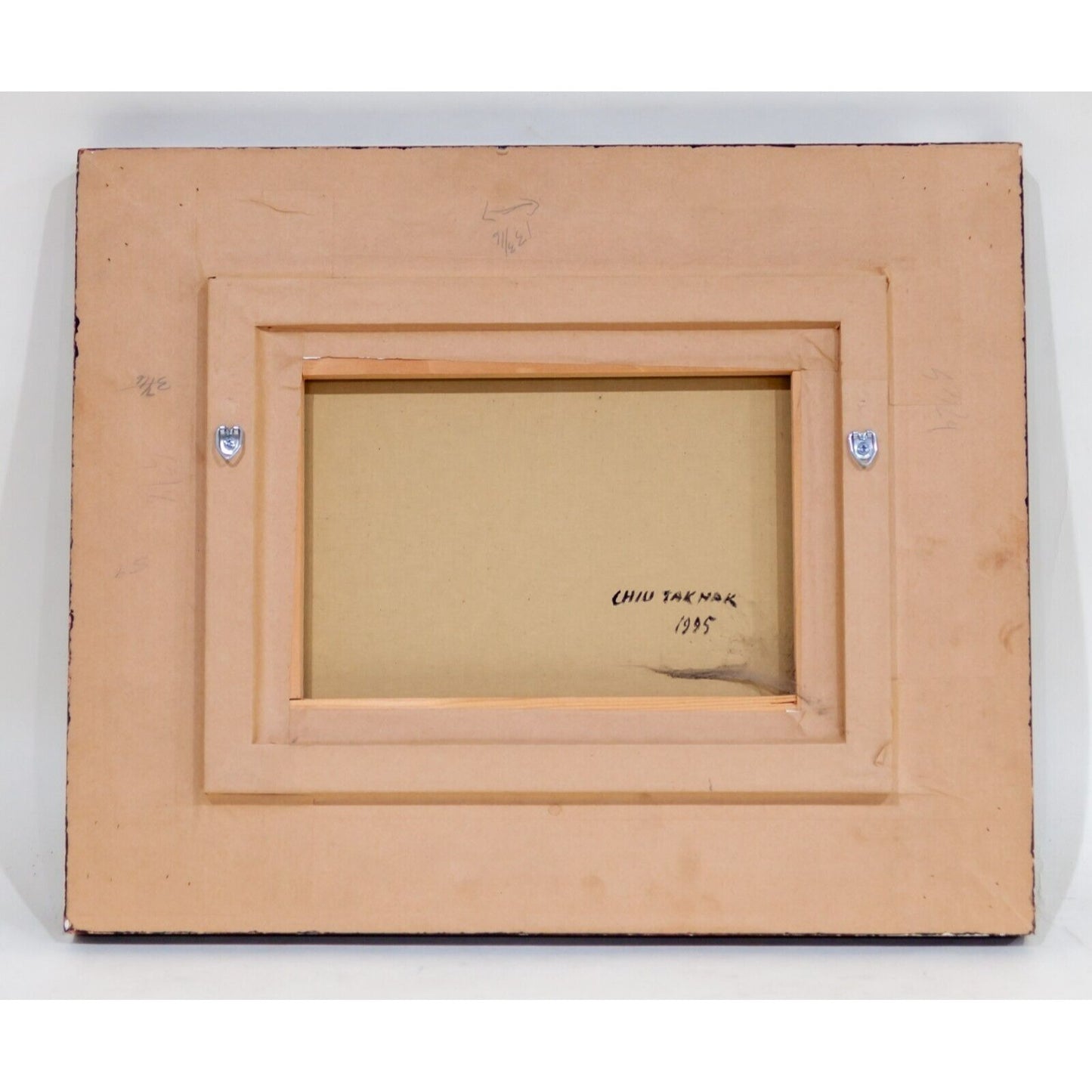 Untitled Mixed Media Collage by Chiu Tak Hak Framed Painting 1995