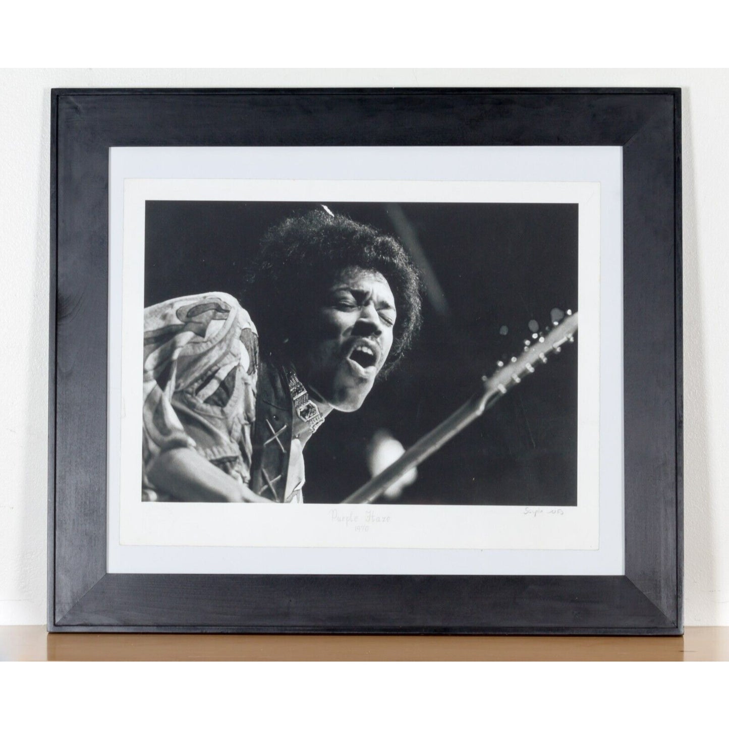 Purple Haze 1970  by Hulton Getty Embossed Sample NFS Photo Print Framed