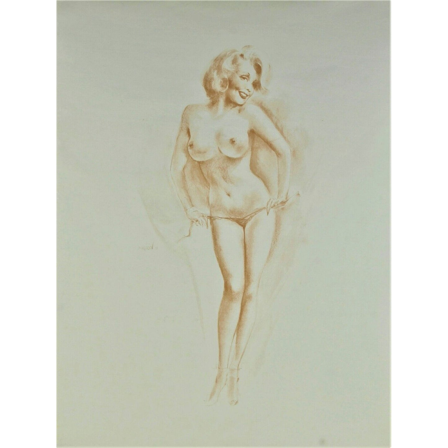 "Barely Yours Marilyn" (Monroe) by Earl Mac Pherson Lithograph Limited #44/280