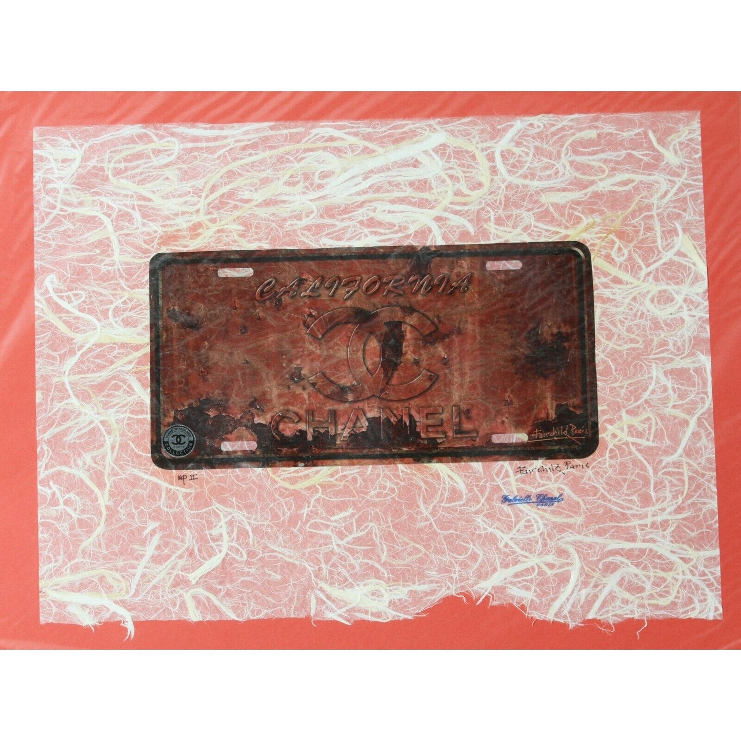 Chanel License Plate Print By Fairchild Paris AP II