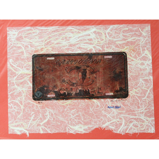 Chanel License Plate Print By Fairchild Paris AP II