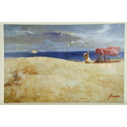 "White Sand" by Pino Daeni Embellished Giclée on Canvas Signed CP Edition #2/25