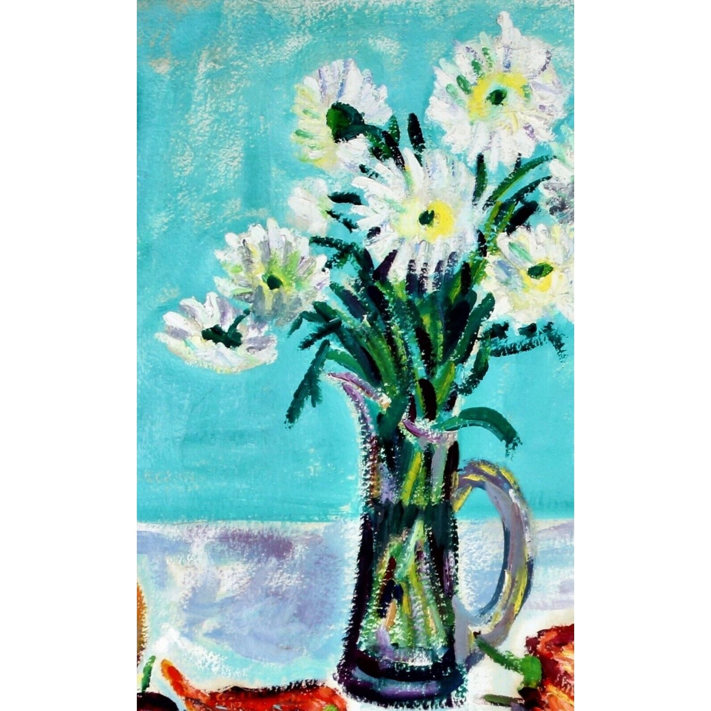 J. Koslovsky: Untitled - Still Life of Flowers, Fruit, & Vegetables