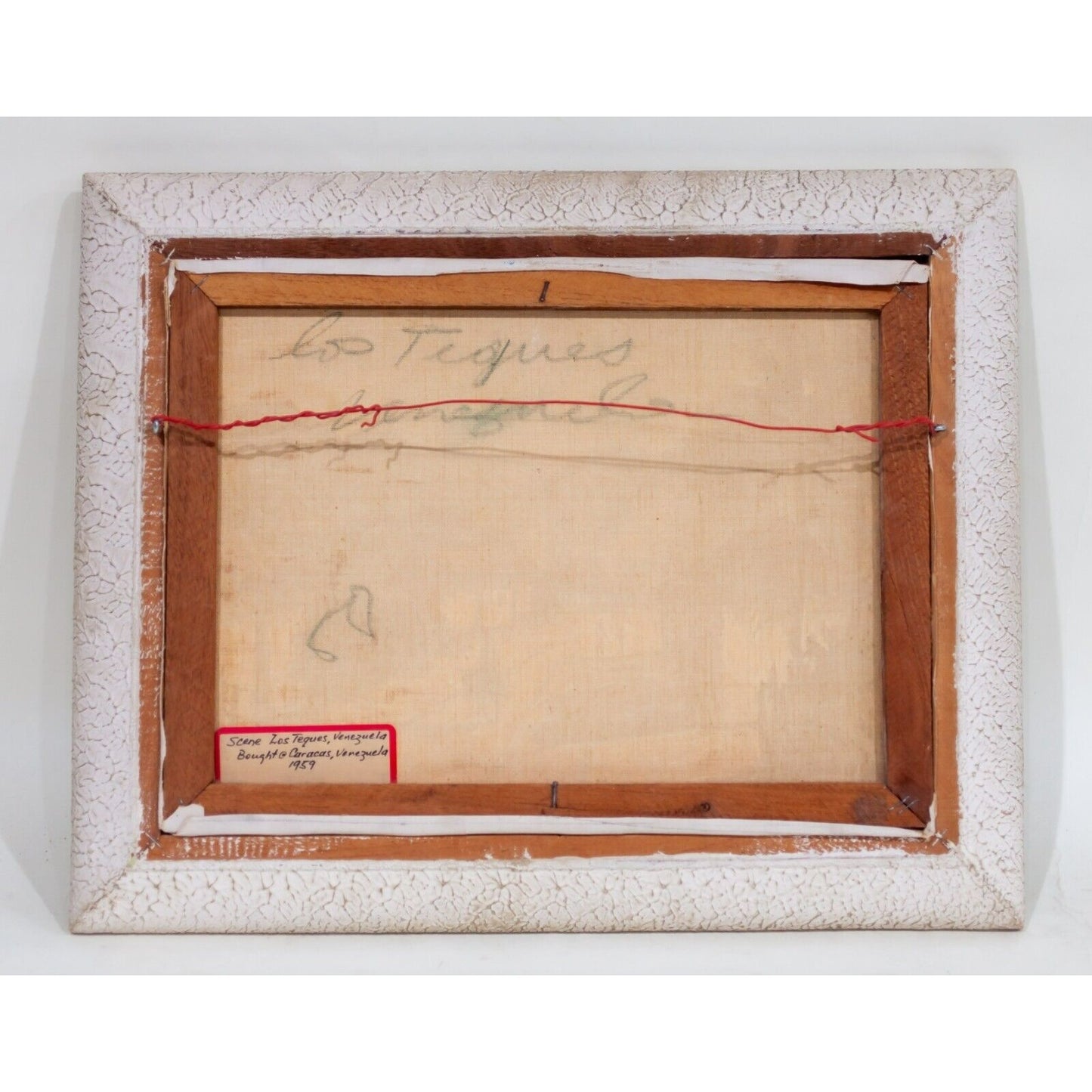 "Los Teques, Venezuela" Oil on Canvas Painting Signed J Cueva Framed