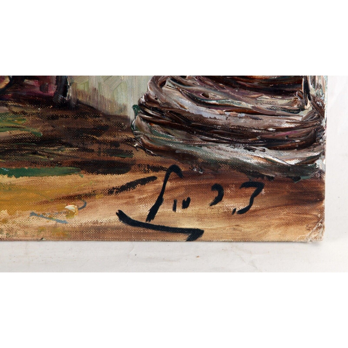 "Meah Shearim Beith Israel" by Zvi Raphaly, Oil Painting on Board, 18x24