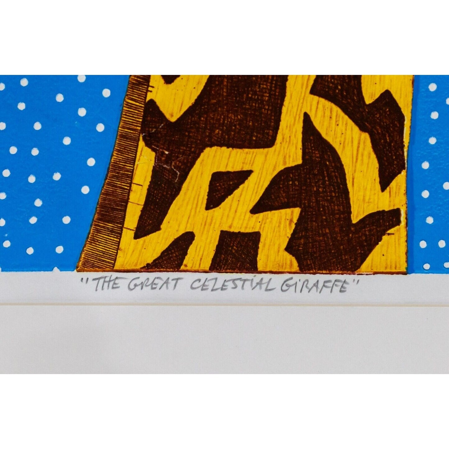 "The Great Celestial Giraffe" by Sergio Gonzalez-Tornero Limited Edition Etching