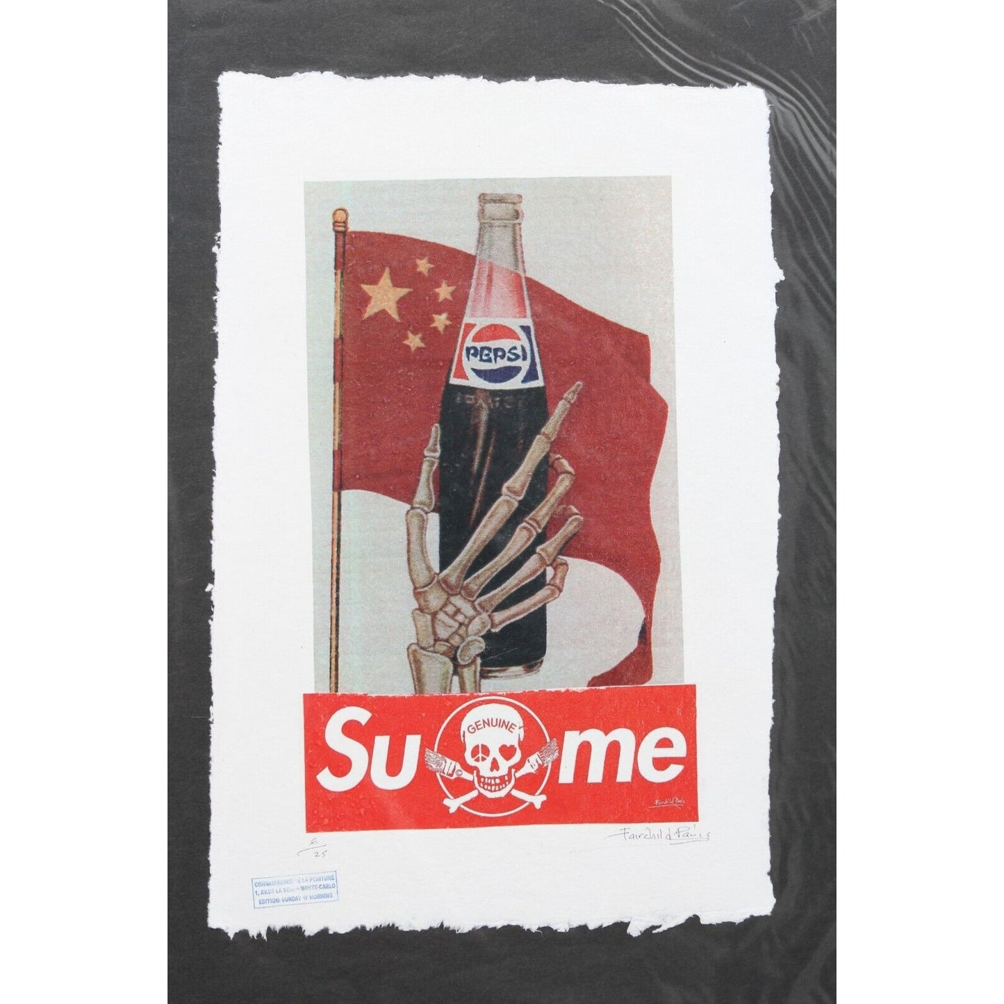 Supreme Pepsi China Print By Fairchild Paris LE 6/25